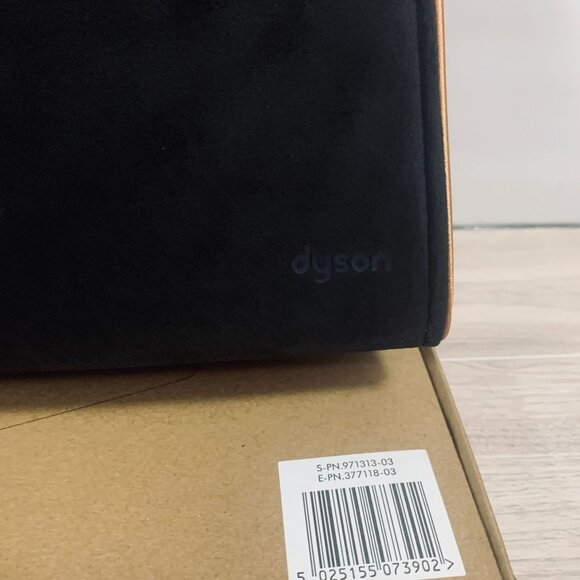 Dyson Storage Bag For Hair Dryer Airwrap Velvet Black/Copper Magnetic Closure - Picture 8 of 15